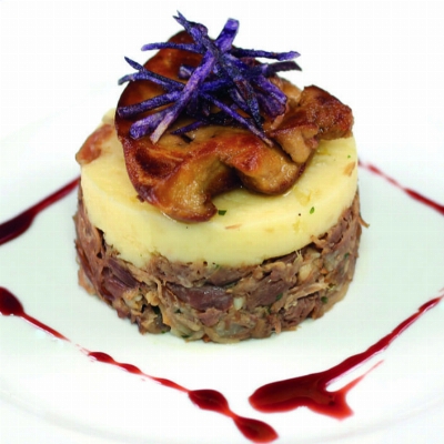 Recette de parmentier de canard confit au foie gras de David Moreau